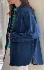 Le Bon Shoppe Owen Shirt Women Dark Denim