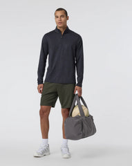 Vuori Ponto Half Zip Mock Neck Men Charcoal Heather