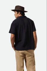 Brixton Bunker S/S Camp Collar Shirt Men Black