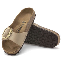 Birkenstock Madrid Big Buckle Nubuck Narrow Fit Women Sandcastle