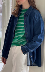 Le Bon Shoppe Owen Shirt Women Dark Denim