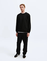 Reigning Champ Midweight Terry Classic Crewneck Men Black