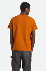 Brixton Union Heavy Weight SS Boxy Pocket Tee Men Rustic Caramel