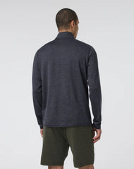 Vuori Ponto Half Zip Mock Neck Men Charcoal Heather