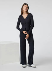 Vuori L/S Pose Mini Cardigan Black