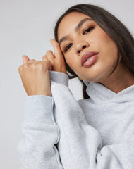 Vuori Restore Oversized Hoodie Women Pale Grey heather
