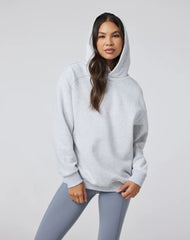 Vuori Restore Oversized Hoodie Women Pale Grey heather