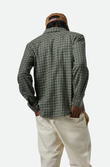 Brixton Bowery LW Ultra Soft Flannel Men Ivy Green Whitecap