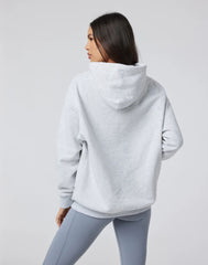 Vuori Restore Oversized Hoodie Women Pale Grey heather