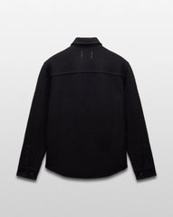 Reigning Champ Boiled Wool Warden Overshirt Men Black