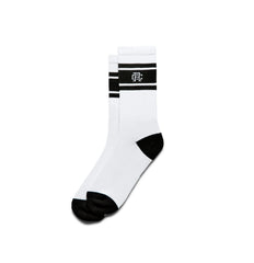 Reigning Champ Stripe Crew Sock Men White/Black