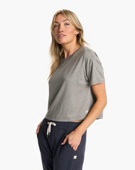 Vuori Energy Tee Women Heather Grey