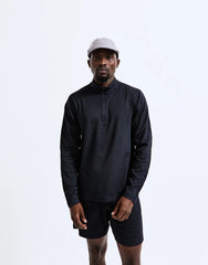 Reigning Champ Solotex Mesh Tiebreak Quarter Zip Men Navy