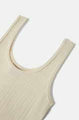 Brixton Pointella Slim Fit Tank Women Off White