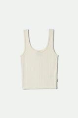 Brixton Pointella Slim Fit Tank Women Off White