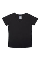 Jungmaven Paige V-Neck Tee Women Black