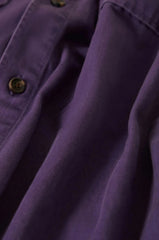 Brixton Herringbone LW Relaxed Overshirt Men Punk Purple Herringbone