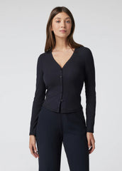 Vuori L/S Pose Mini Cardigan Black