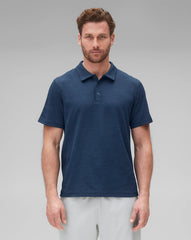 Reigning Champ Solotex Mesh Tiebreak Polo Men Maritime