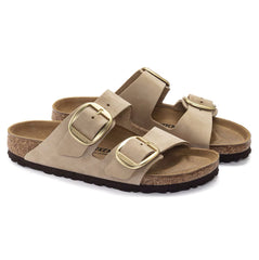 Birkenstock Arizona Big Buckle Nubuck Narrow Fit Women Sandcastle