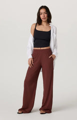 Vuori Villa Wideleg Pant Women Burnt Sienna