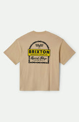 Brixton Drayton HW Relaxed Tee Men Cream Classic Wash