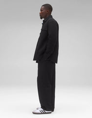 Reigning Champ Boiled Wool Warden Overshirt Men Black