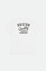 Brixton Hubal S/S Tailored Tee Men White