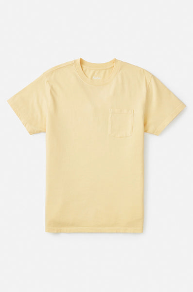 Katin Base Tee Men Sun Yellow Sand Wash