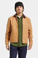 Brixton Mechanic Garage Zip Jacket Men Tobacco Brown