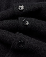 Reigning Champ Boiled Wool Warden Overshirt Men Black