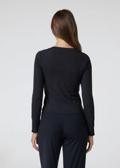 Vuori L/S Pose Mini Cardigan Black