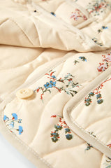 Brixton Field Floral Quilted Vest Women Whitecap Hazelnut Ditsy Floral