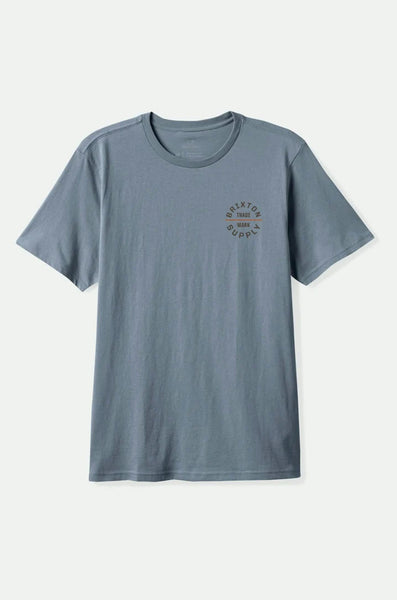 Brixton Oath V SS Standard Tee Men Basalt Dark Brown Rust