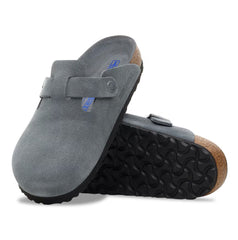 Birkenstock Boston Narrow Fit Women Basalt Gray Tonal