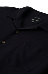 Brixton Bunker S/S Camp Collar Shirt Men Black