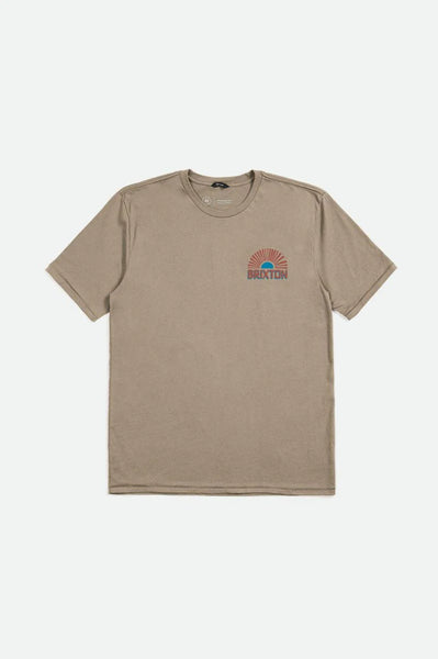 Brixton Fairview S/S Tailored Tee Men Oatmeal