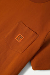Brixton Union Heavy Weight SS Boxy Pocket Tee Men Rustic Caramel