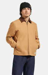 Brixton Mechanic Garage Zip Jacket Men Tobacco Brown