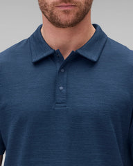 Reigning Champ Solotex Mesh Tiebreak Polo Men Maritime