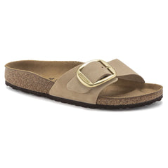 Birkenstock Madrid Big Buckle Nubuck Narrow Fit Women Sandcastle
