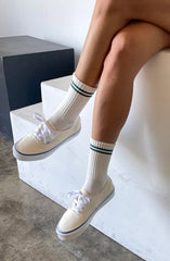 Le Bon Shoppe Boyfriend Socks Women Parchment