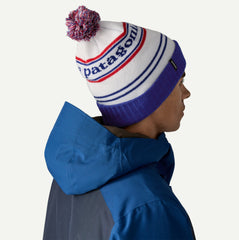 Patagonia Powder Town Beanie Park Stripe Viking Blue