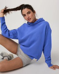 Vuori Restore Oversized Hoodie Women Bright Iris