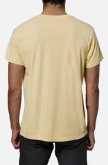 Katin Base Tee Men Sun Yellow Sand Wash