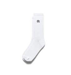 Reigning Champ Classic Crew Sock Men White/Black