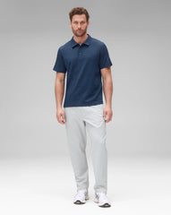 Reigning Champ Solotex Mesh Tiebreak Polo Men Maritime