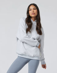 Vuori Restore Oversized Hoodie Women Pale Grey heather