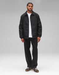 Reigning Champ Satin Nylon Coach’s Jacket Men Black
