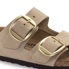 Birkenstock Arizona Big Buckle Nubuck Narrow Fit Women Sandcastle